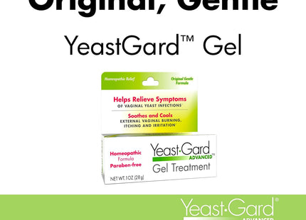 Yeast Gard Homeopathic Gel Homeopathic Gel Treatment, For External Yeast Infection Symptom Relief 1.0 Ounce (Pack Of 24)