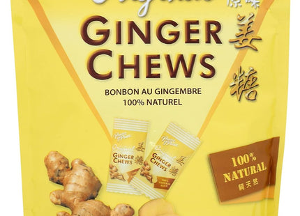 Prince of Peace 00% Natural Ginger Candy, Original Ginger Chews, Candied Ginger, 4 Ounce (Pack Of 5)