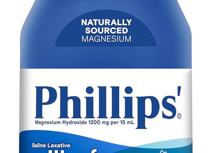 Phillips Milk of Magnesia, Gentle Relief Liquid Magnesium Laxative, Fresh Mint, 12 Ounce (Pack Of 3)