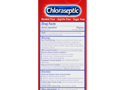 Chloraseptic Sore Throat Spray Pocket Pump, Cherry 0.67 Ounce 20 Ml Bottle (Pack Of 12)