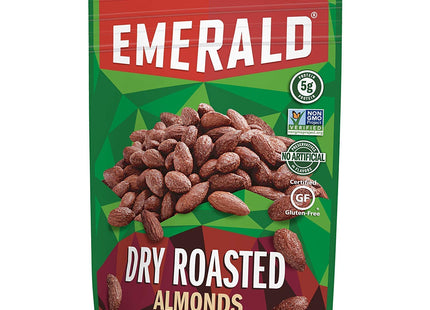 Emerald Nut Almond Dry Roasted, Non-GMO, No Artificial Preservatives Or Flavors, Resealable Bag, 5 Ounces (Pack Of 12)