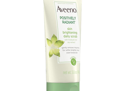 Aveeno Positively Radiant Brightening & Exfoliating Face Scrub Face Wash 5 Oz (Pack Of 4)