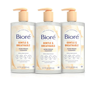 Biore Witch Hazel Clarifying Salicylic Acid Face Wash for Oily Acne Prone Skin 6.77 Fl Oz (Pack Of 3)