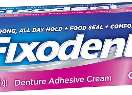 Fixodent Original, Complete Secure Denture Adhesive Cream, All Day Strong And Long Hold, 0.75 ounce (Pack Of 5)