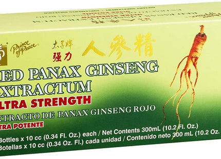 Prince Of Peace Red Panax Ginseng, Extractum Ultra Strength Dietary Supplement, 0.34 OZ Each, 30 Count (Pack Of 12)