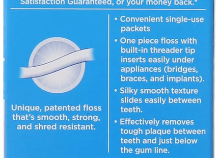 Oral-B Glide Pro-Health, Dental Threader Floss, For Braces Bridges Implants, 30 Count (Pack Of 48)