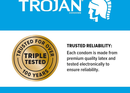 Trojan Bareskin Premium Thin Lubricated Condoms, Sensitivity Bare Skin, 10 Count (Pack Of 3)