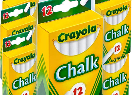 Crayola Nontoxic Chalk White 12 sticks per Box (Pack Of 3)