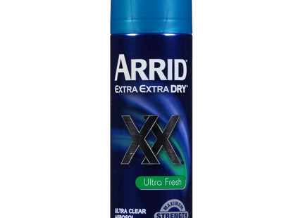 Arrid XX Extra Extra Dry, Ultra Clear, Antiperspirant Deodorant, Ultra Fresh, Aerosol Spray, 6 Ounce (Pack Of 10)