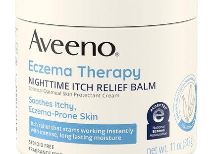 Aveeno Eczema Therapy Nighttime Itch Relief Balm, Fragrance-free 11 oz (Pack Of 6)