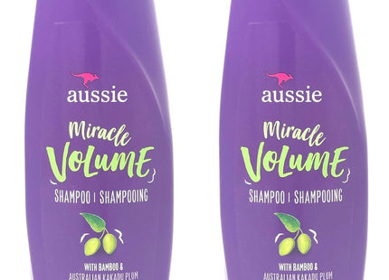 Aussie For Fine Hair, Paraben-free, W/Plum & Bamboo, Miracle Volume Shampoo, 12.1 Ounce (Pack Of 24)