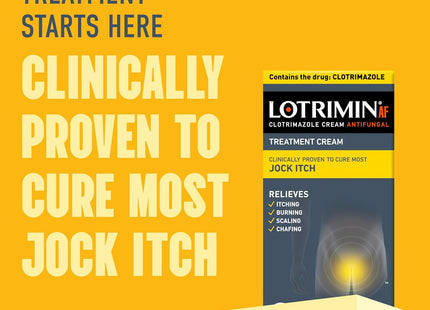 Lotrimin AF Clotrimazole Jock Itch and Athlete's Foot, Antifungal Treatment Cream, 12G Tube, 0.42 Ounce (Pack Of 2)