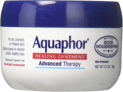 Aquaphor Healing Ointment Advanced Therapy Skin Protectant, 3.5 Oz Jar (Pack Of 1)