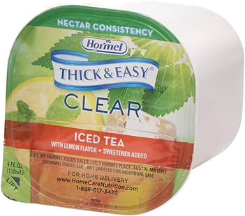 Hormel Thick & Easy Clear Thickened Iced Tea, Nectar Consistency, 4 Ounce (Pack Of 12)