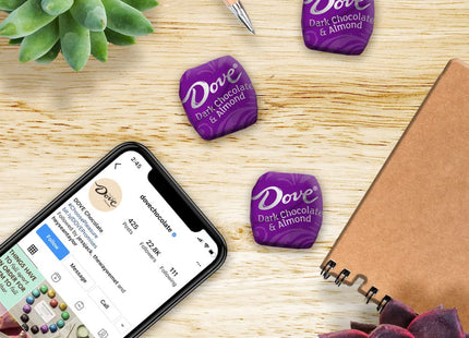 Dove Promises Dark Chocolate And Almond Candy Bar, Each individually foil-wrapped, 6.74 Ounce (Pack Of 1)