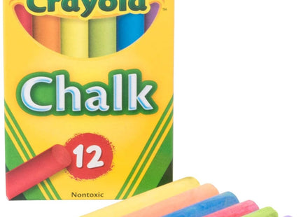 Crayola Drawing Chalk Assorted Colored 12 Sticks Per Box (Pack Of 5)