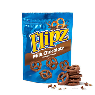 Flipz Milk Chocolate Covered, Perfect Sweet, Salty, & Crunchy Snack, Pretzels, 5 ounce (Pack Of 1)