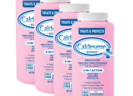 Caldesene Medicated Protecting Body Powder with Zinc Oxide and Cornstarch, Talc Free, 5 Oz (Pack Of 3)