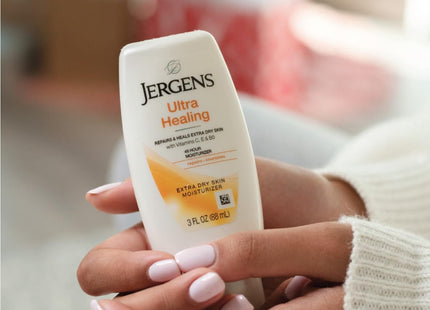 Jergens Ultra Healing Extra Dry Skin Hand And Body Moisturizing Lotion, Body Lotion, 3 Fl Ounce (Pack Of 3)