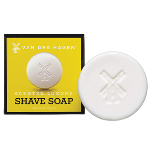 Van Der Hagen Scented Luxury Soften Beard Care Cocoa Butter Shave Soap 3.5 Ounce (Pack Of 12)