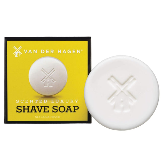 Van Der Hagen Scented Luxury Soften Beard Care Cocoa Butter Shave Soap 3.5 Ounce (Pack Of 4)