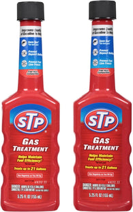 STP Gas Treatment, Bottled Fuel System Cleaner Improves Gas Quality, 5.25 Ounce (Pack Of 2)