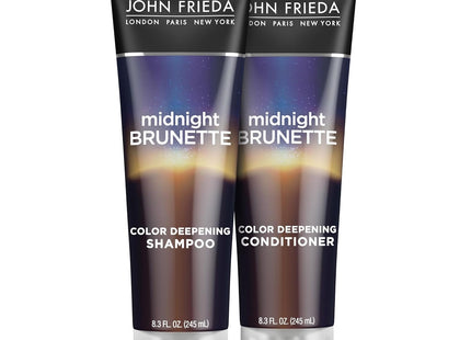 John Frieda Midnight Brunette, Visibly Deeper Color Deepening Conditioner, Brunette Hair, with Primrose Oil, 8.3 Fl Ounce (Pack Of 1)