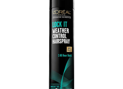 L'Oreal Advanced Hairstyle, Lock It Weather Control Hair Spray, Extra Strong Hold, 8.25 Ounce (Pack Of 12)