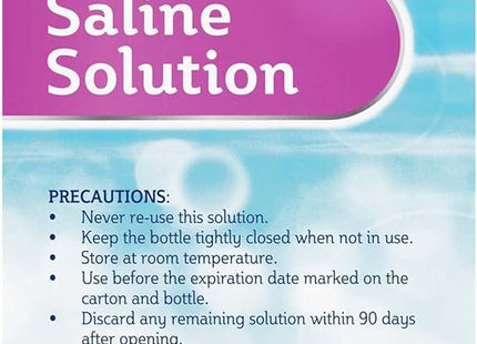 Sensitive Eyes Contact Lens Solution by Bausch & Lomb Saline Solution for Sensitive Eyes, Soft Contact & Gas Permeable Lenses, 12 Fl Oz (355 ML) (Pack Of 1)