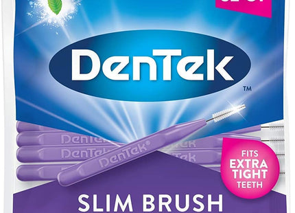 DenTek Slim Brush Advanced Clean Interdental Cleaners Tight 32 Count (Pack Of 1)