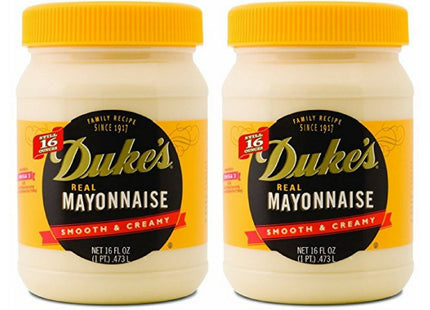 Duke's Real Mayonnaise, original recipe, Gluten-free, Smooth & Creamy, 16 Ounce (Pack Of 2)