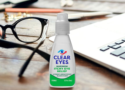 Clear Eyes Triple Relief Lubricant Eye Drops 0.5 Fl Oz (Pack Of 12)