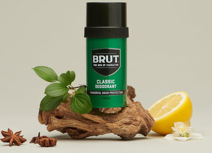 BRUT Deodorant Stick, Original Fragrance, Men Powerful Odor Protection, 2.50 Oz (Pack Of 2)