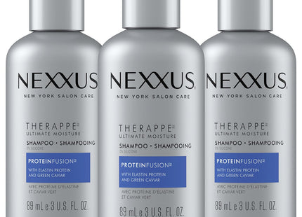 Nexxus Therappe Moisture Rebalancing Shampoo, Ultimate Moisture, Silicone Free, Travel Size, 3 Ounce (Pack Of 2)