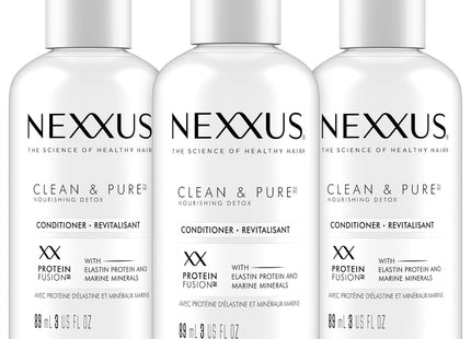 Nexxus Humectress Ultimate Moisture Conditioner, with Protein Fusion, Travel Size, 3 Ounce (Pack Of 3)