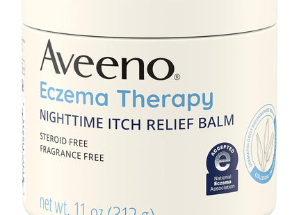 Aveeno Eczema Therapy Nighttime Itch Relief Balm, Fragrance-free 11 oz (Pack Of 6)