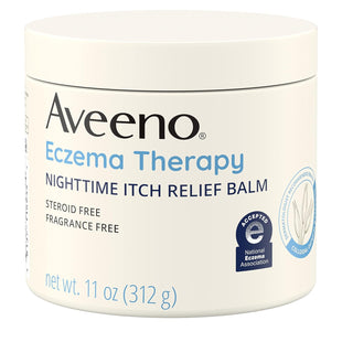 Aveeno Eczema Therapy Nighttime Itch Relief Balm, Fragrance-free 11 oz (Pack Of 6)