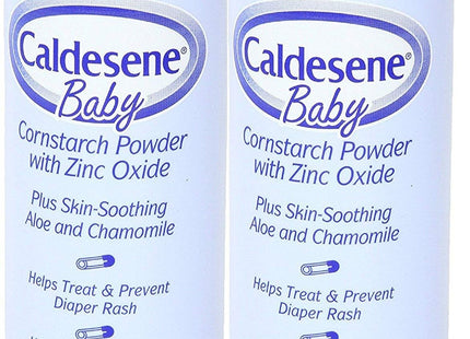 Caldesene Baby Cornstarch Powder With Zinc Oxide, Diaper Rash Treatment & Protection 5 Ounce (Pack Of 1)