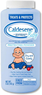 Caldesene Baby Cornstarch Powder With Zinc Oxide, Diaper Rash Treatment & Protection 5 Ounce (Pack Of 10)