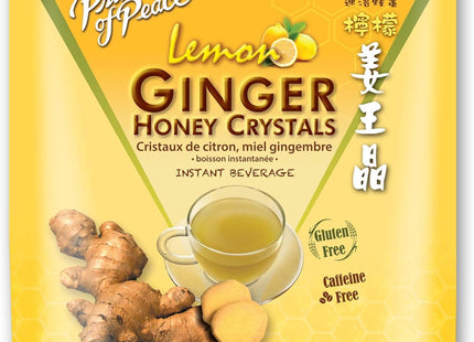 Prince of Peace Instant Lemon Ginger Honey Crystals Tea, 10 Sachets (Pack Of 2)