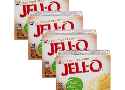 Jell-O Coconut Cream, Artificially Flavored, Instant Pudding & Pie Filling Mix, No Artificial Sweeteners, 3.4 Ounce (Pack Of 3)