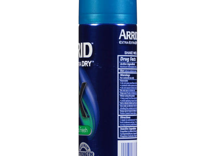 Arrid XX Extra Extra Dry, Ultra Clear, Antiperspirant Deodorant, Ultra Fresh, Aerosol Spray, 6 Ounce (Pack Of 10)