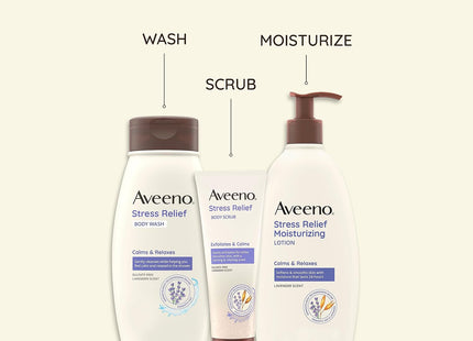 Aveeno Stress Relief Moisturizing Lotion Lavender Scent 2.5 fl. Oz (Pack Of 2)