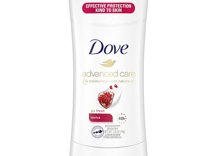 Dove Advanced Care, Antiperspirant Deodorant Stick, Pro-Ceramide, Nutrium Moisture, Revive 2.6 Oz (Pack Of 4)