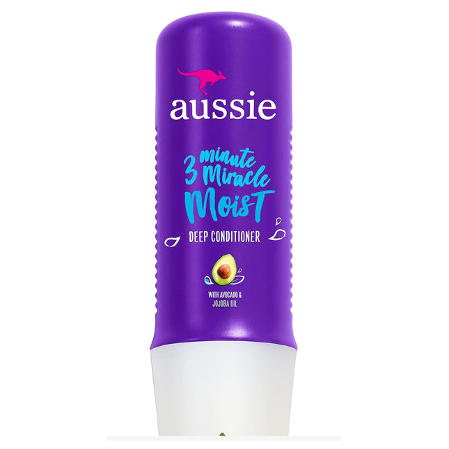 Aussie 3 Minute Miracle Moist Detangling Deep Conditioner, Paraben Free, 8 fl Ounce (Pack Of 24)