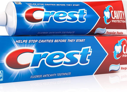 Crest Fluoride Cavity Protection Toothpaste, Regular Past, 8.20 Ounce (Pack Of 4)