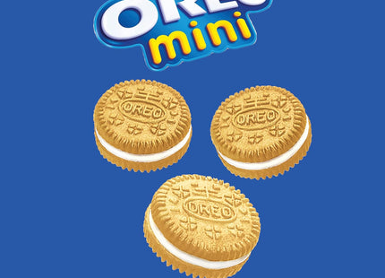 Nabisco OREO Mini Golden Sandwich Cookies, Vanilla Flavor, 3 Ounce (Pack Of 1)