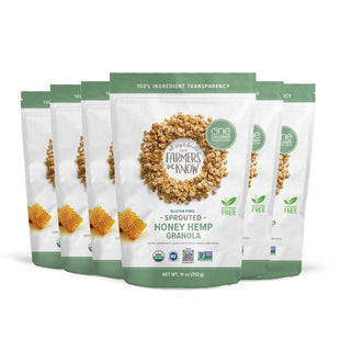 One Degree Organic, Foods Granola Sprouted, Oat Honey Hemp, Gluten-Free, 11 Ounce (Pack Of 6)