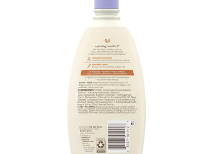 Aveeno Baby Nighttime Calming Comfort Bath, Body & Hair Wash - Lavender and Vani 18 Fl Oz (Pack Of 4)