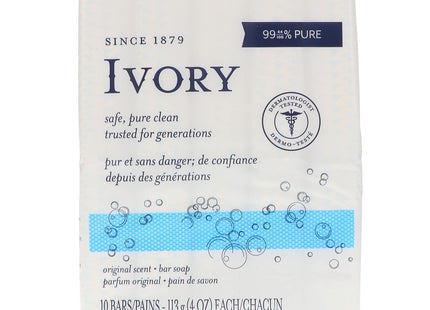 Ivory Gentle Bar Soap, 99.44% Pure, Mild Body Cleanser, Original Scent, 4 Ounce, 10 Count (Pack Of 3)